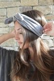 Nora Stretch Velour Headband Slate